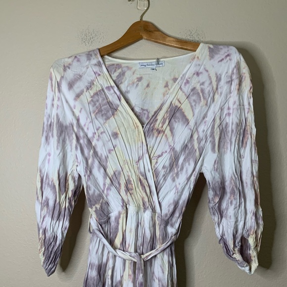 Young Fabulous & Broke Tie Dye Jillian Maxi Wrap Dress S - Picture 3 of 8
